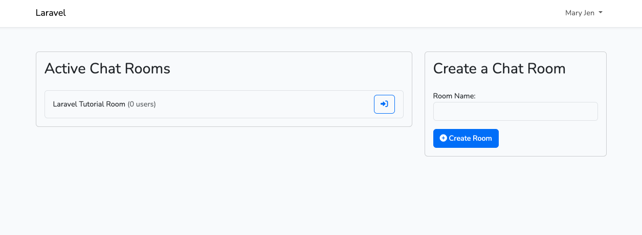 chat_rooms Building a Chat Room Using Pusher and Laravel Echo