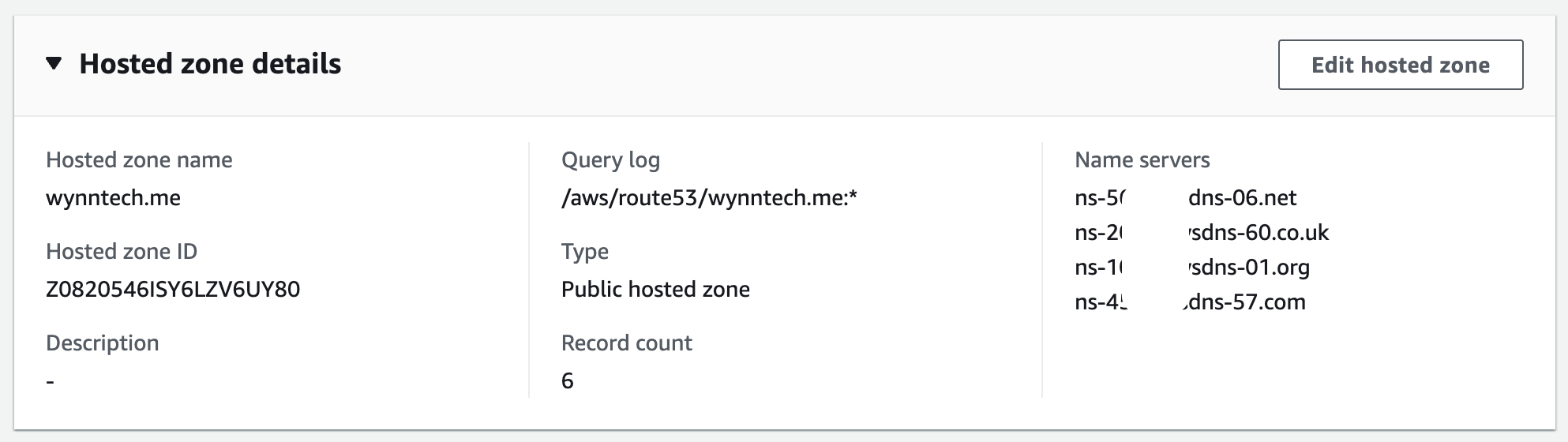 hosted_zone Setup Your Own Secure Website on AWS using AWS Route 53, and Certificate Manager