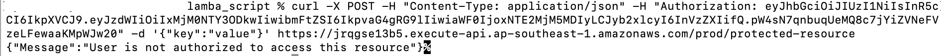 How to Secure AWS API Gateway Endpoints with Lambda Authorizers and JWT Role-Based Access Control