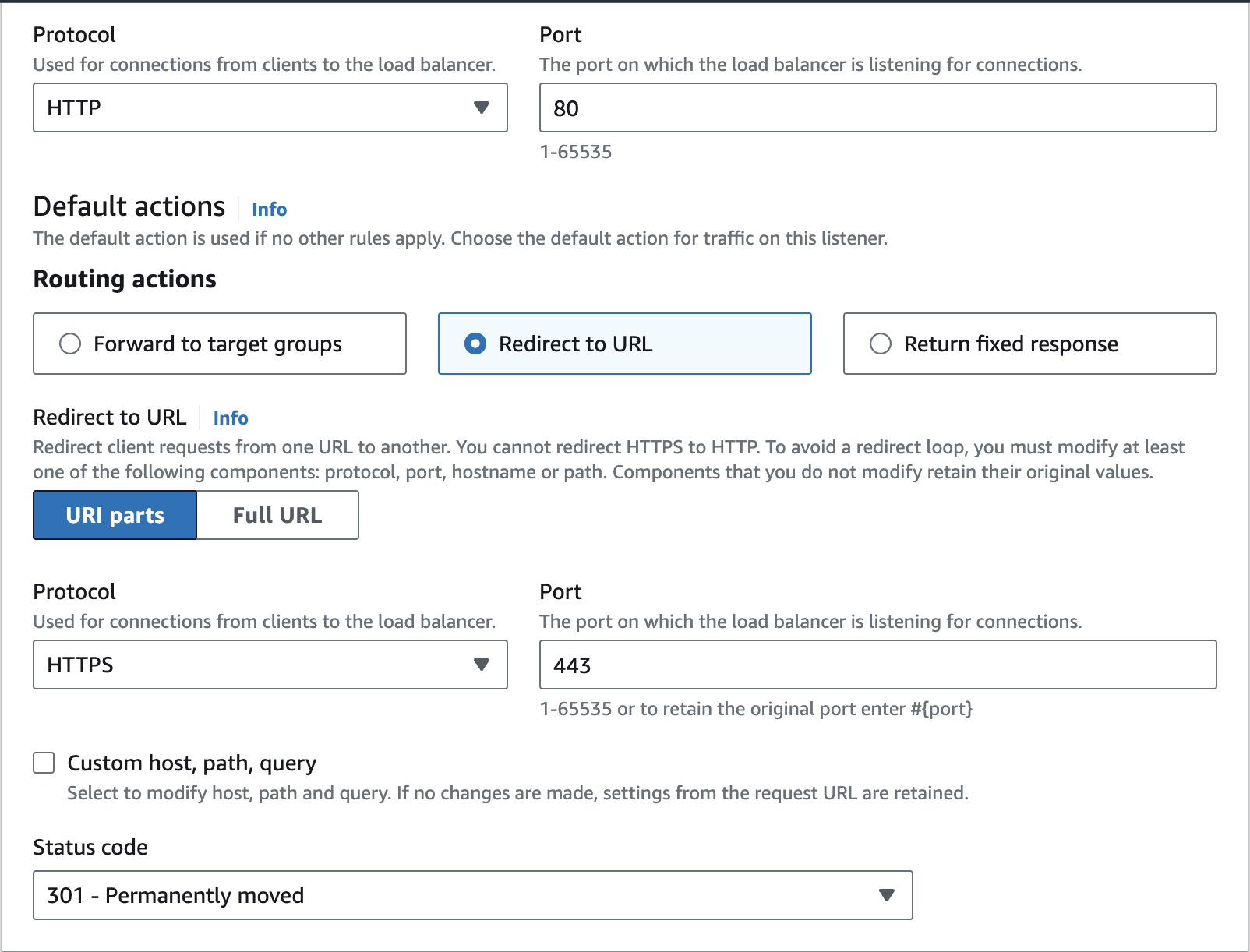 redirect_rule Setup Your Own Secure Website on AWS using AWS Route 53, and Certificate Manager