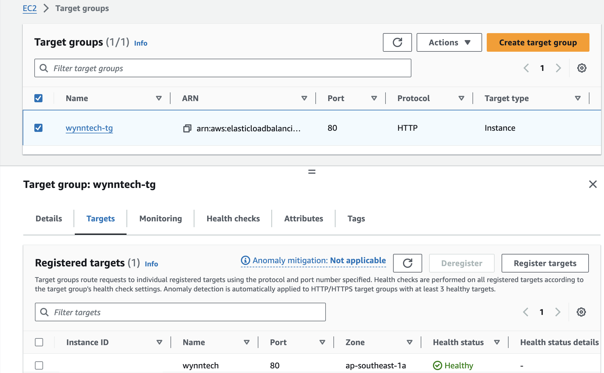 target-group Setup Your Own Secure Website on AWS using AWS Route 53, and Certificate Manager