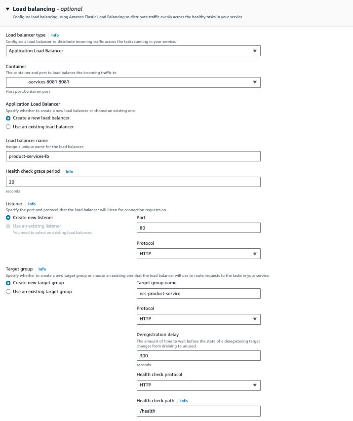 ecs-load-balancer How to Deploy Spring Boot Microservices on AWS ECS with Fargate