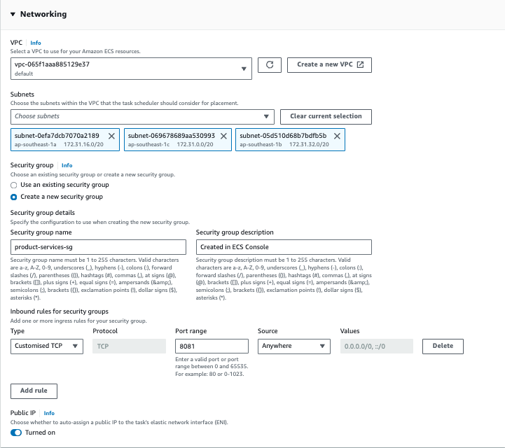 ecs-networking How to Deploy Spring Boot Microservices on AWS ECS with Fargate